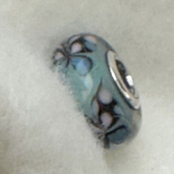 Pandora Blue Butterfly Kisses Glass Bead Murano ONLY 4 LEFT - Picture 2 of 4